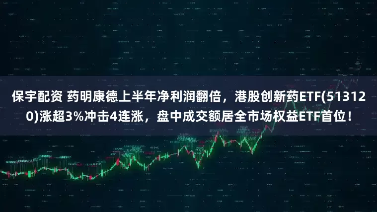 保宇配资 药明康德上半年净利润翻倍，港股创新药ETF(513120)涨超3%冲击4连涨，盘中成交额居全市场权益ETF首位！